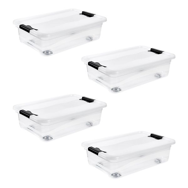 keeeper Aufbewahrungsbox "Konrad, Box mit Rollen, 4er Set, 28 L, 59,5 x 39, günstig online kaufen