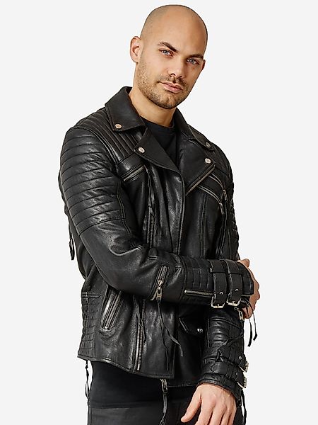 trueprodigy Lederjacke Jackson mit Absteppungen und günstig online kaufen