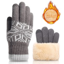 Coonoor Strickhandschuhe Winterhandschuhe Doppellagige Touchscreen Warm günstig online kaufen