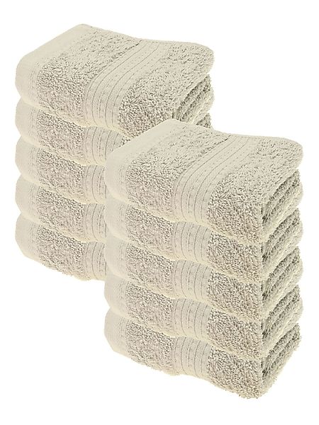 Julie Julsen Handtücher 10-Handtücher-Silber, Bio-Baumwolle (10-St) günstig online kaufen