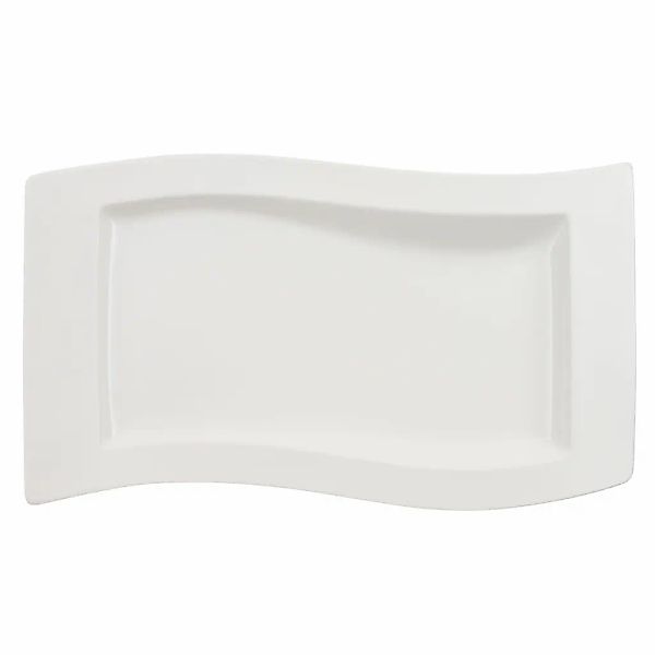 Villeroy & Boch Servierplatte "Servierplatte NewWave 49 x 30 cm weiß" günstig online kaufen