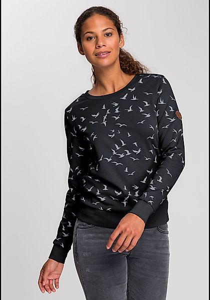 KangaROOS Sweatshirt Langarm, figurumspielender Schnitt, bedruckt, günstig online kaufen