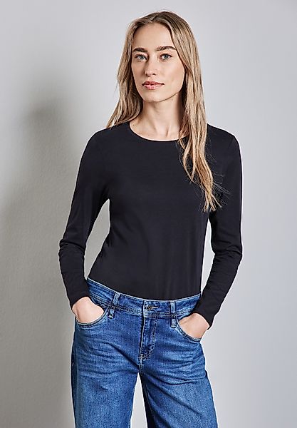 STREET ONE Langarmshirt, aus reiner Baumwolle günstig online kaufen