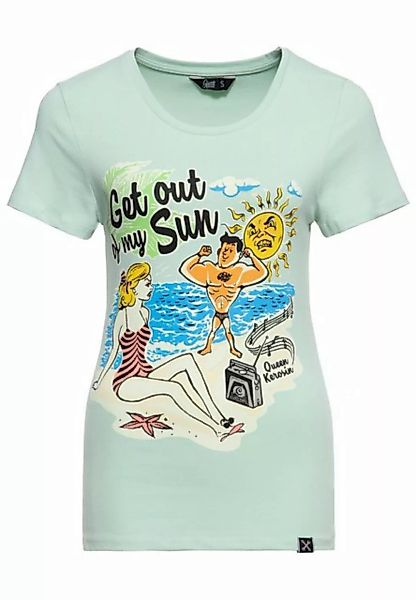 QueenKerosin Print-Shirt Get out of my sun (1-tlg) mit Vintage-Motiv günstig online kaufen