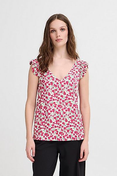 Ichi Shirttop IHAYA gemustertes Top mit Rüschen günstig online kaufen