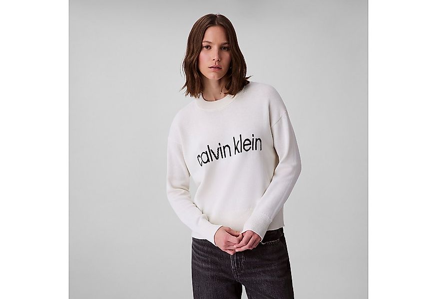 Calvin Klein Jeans Strickpullover Cotton Graphic Pullover Mit Rundhalsaussc günstig online kaufen