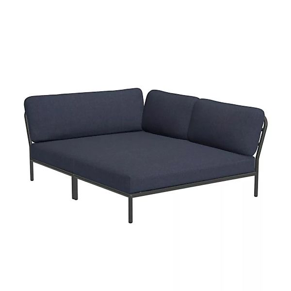 LEVEL Outdoor Eck-Sofa Lounge-Modul 5 Indigo Dunkelgrau Rechts günstig online kaufen