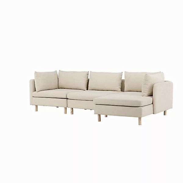 ebuy24 Sofa Zero Sofa Chaiselongue Sofa rechtsgerichtet beige. günstig online kaufen