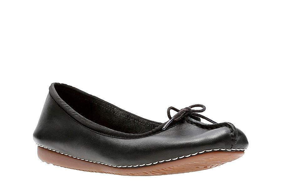 Clarks Ballerina "Freckle Ice" Slipper, Flats, Flats, Slipper mit Schleifch günstig online kaufen