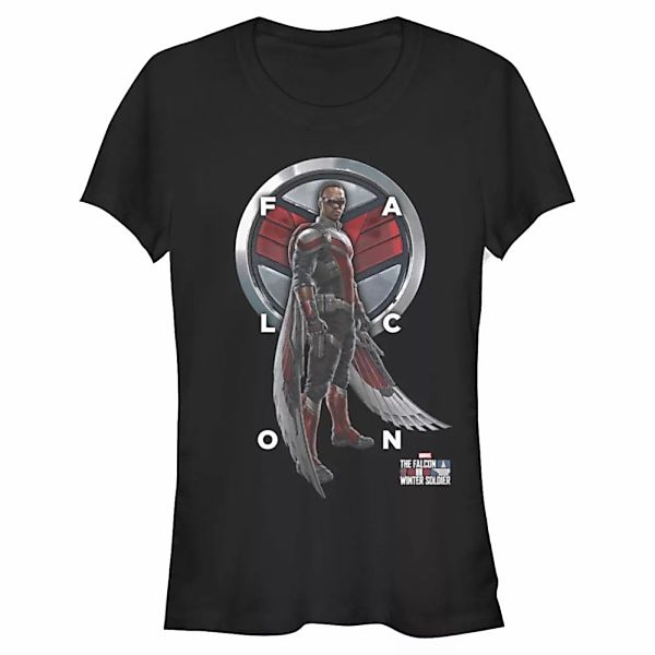 Marvel - The Falcon and the Winter Soldier - Falcon Grid Text - Frauen T-Sh günstig online kaufen