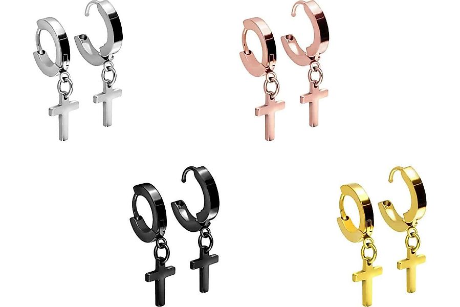 FILANGO Creolen-Set Titan Ohrclicker Creolen BEWEGLICHES günstig online kaufen