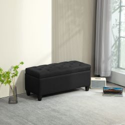 HOMCOM Sitzbank mit Stauraum Armlehnen, Samtartiges Polyester günstig online kaufen