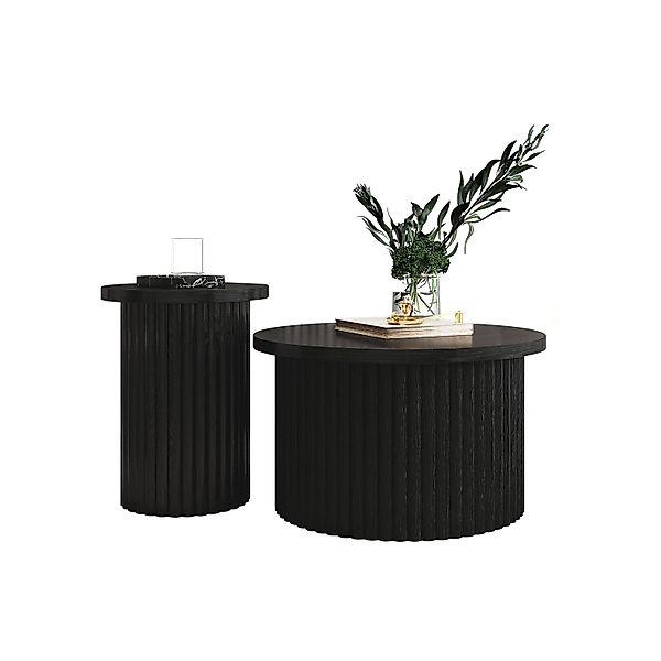 OKWISH Couchtisch Wohnzimmertisch Sofatisch (Runder Beistelltisch günstig online kaufen