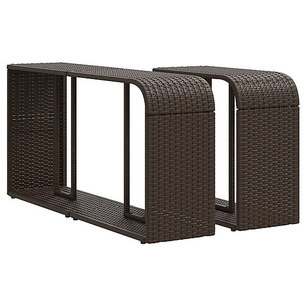 vidaXL Regal Outdoor-Rgale 2 Stk. Braun günstig online kaufen