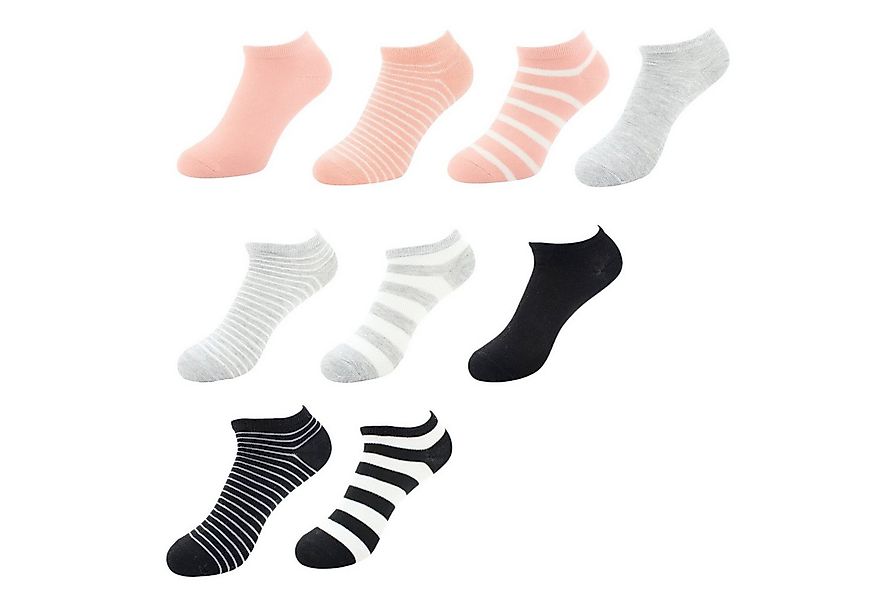 VewoTex Sneakersocken 9er Pack Damen Sneaker Socken » Set 9 Paar Kurzsocken günstig online kaufen