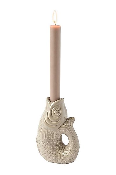 Giftcompany Kerzenhalter Monsieur Carafon Kerzenhalter Fisch S sandstone 16 günstig online kaufen