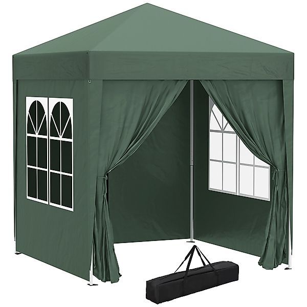 Outsunny Faltpavillon Pavillon mit 4 Seitenwänden, günstig online kaufen