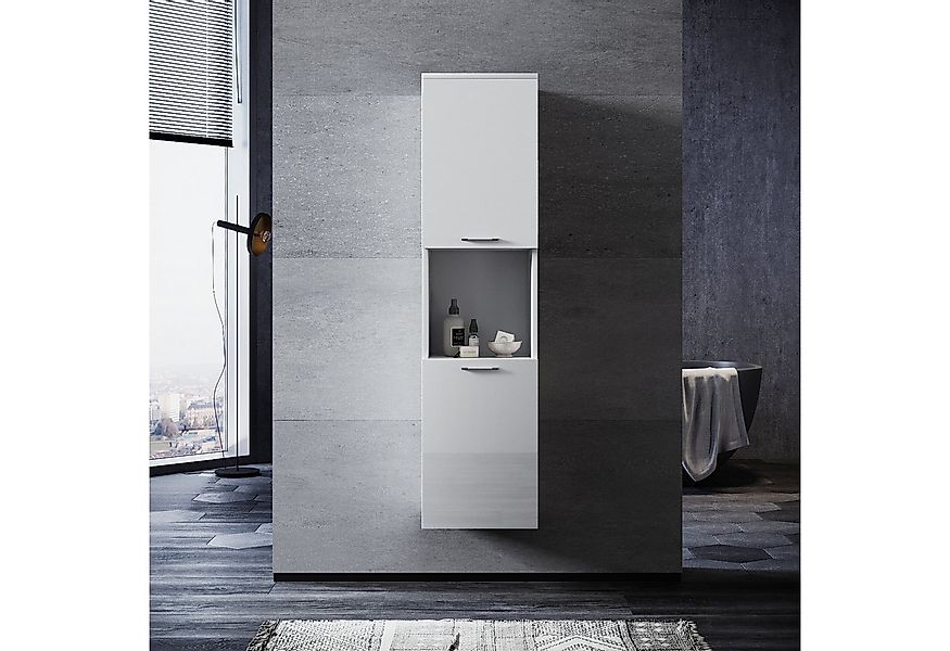 SONNI Hochschrank Wasserdichter Badezimmerschrank in Weiß, Hochschrank günstig online kaufen