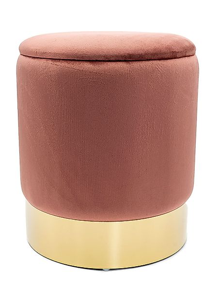 Amagohome Sitzhocker Samthocker Ø 31 H günstig online kaufen