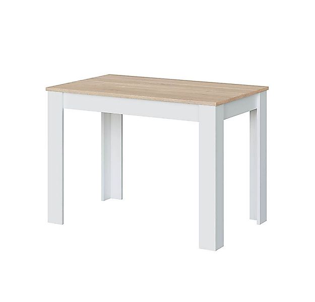 freiraum Küchentisch Cloe, in Artik-Weiß/Kanada-Eiche - 109x78x67 (BxHxT) günstig online kaufen