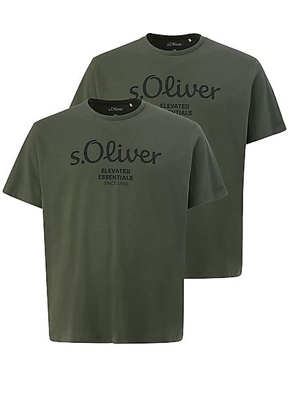 s.Oliver T-Shirt Big Size (2-tlg) Rundhals, günstig online kaufen