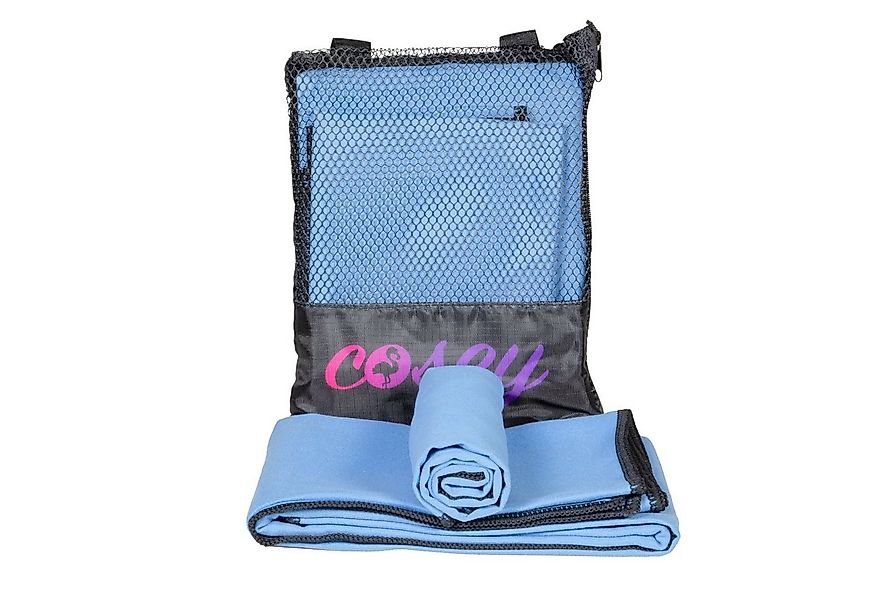 cosey Sporthandtuch Mikrofaser-Reise und Sporthandtuchset mit Aufbewahrungs günstig online kaufen