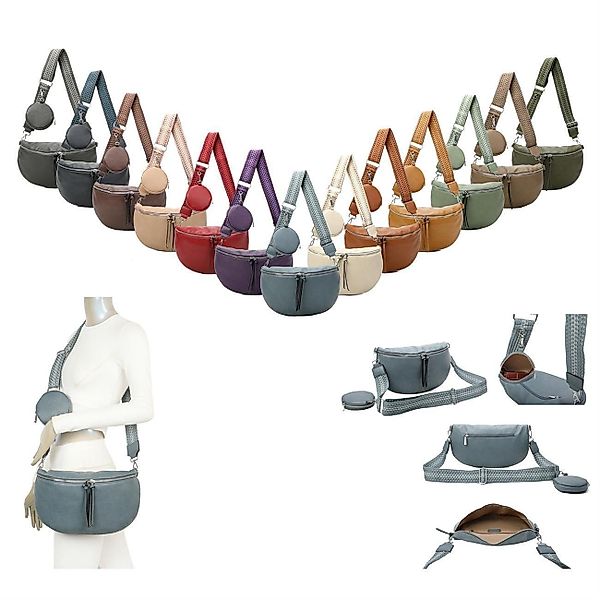 ITALYSHOP24 Schultertasche Damen Brusttasche Umhängetasche CrossBody günstig online kaufen