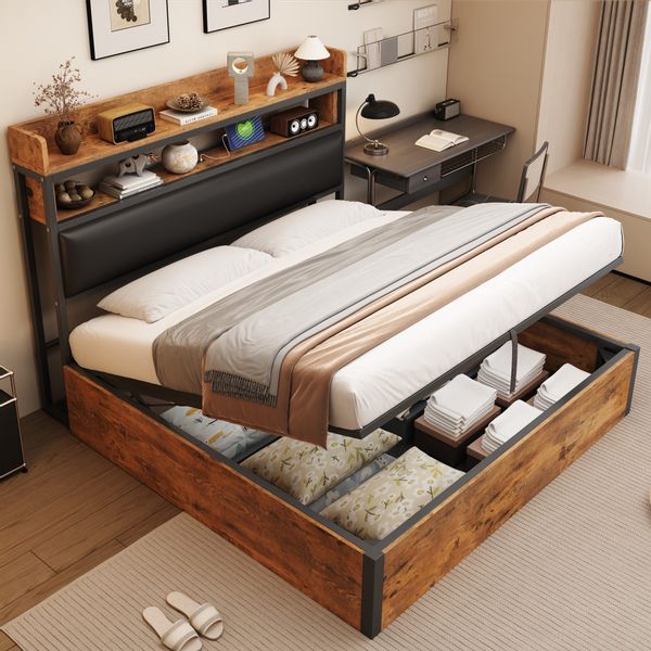 STILVORA Polsterbett 180×200 Funktionbett mit matratze,Holzbett günstig online kaufen