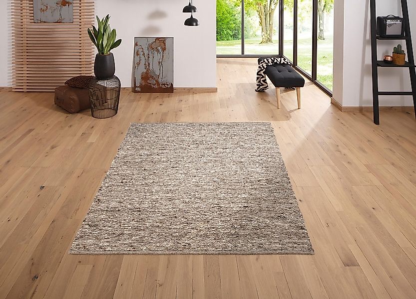 OTTO home Wollteppich "David" rechteckig 16 mm Höhe reine Wolle, handgewebt günstig online kaufen