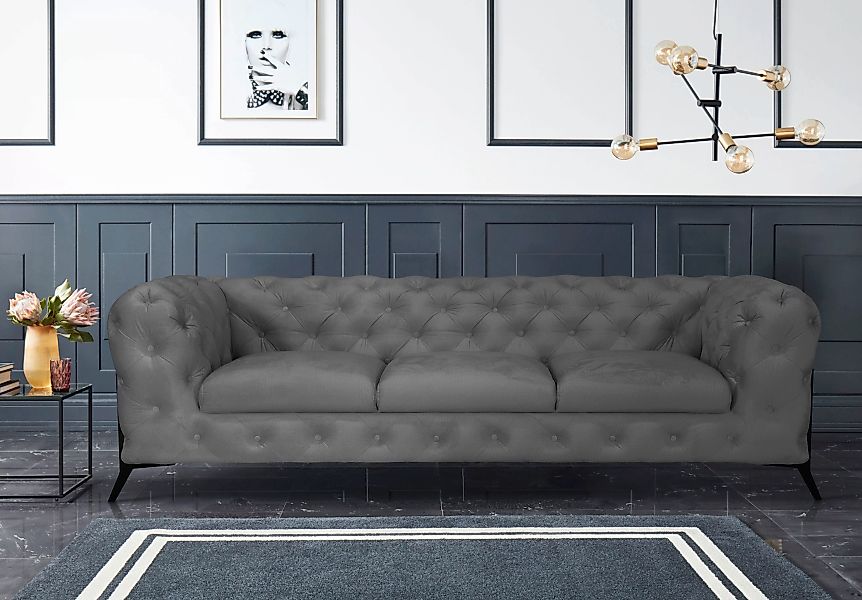 Leonique Chesterfield-Sofa "Amaury", aufwändige Knopfheftung, moderne Chest günstig online kaufen