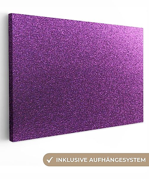 OneMillionCanvasses® Leinwandbild Glitzer - Rosa - günstig online kaufen