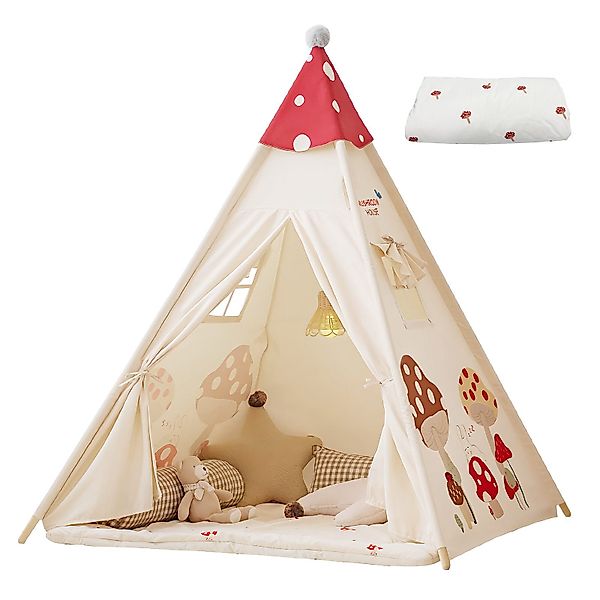 SEHAUSEU Spielzelt Tipi-Zelt Kinderzelt Spielhaus mit günstig online kaufen