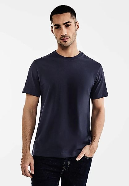 STREET ONE MEN T-Shirt, Rundhalsausschnitt günstig online kaufen