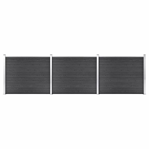 Zaunelement Set Wpc 526x146 Cm Grau günstig online kaufen