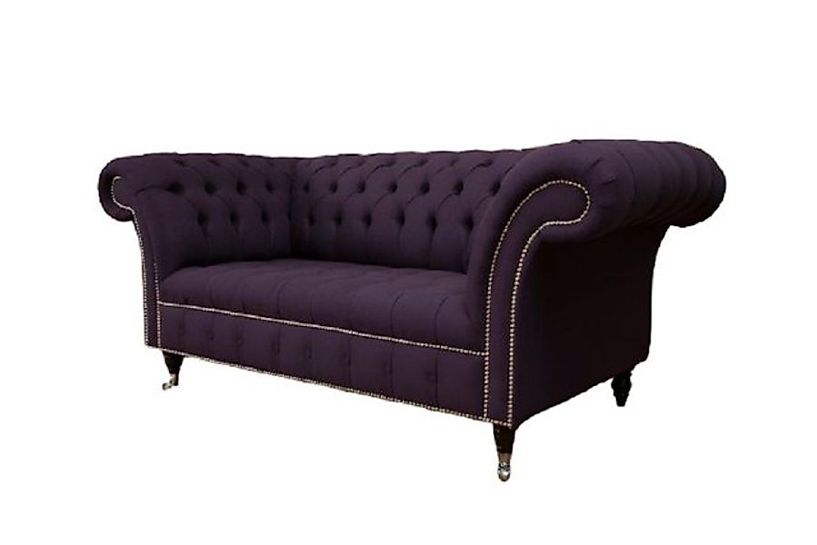 Xlmoebel 2-Sitzer Traditionelles Chesterfield-Sofa für 2 Personen mit lila günstig online kaufen