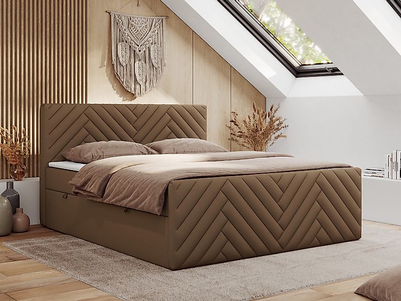 MKS MÖBEL Boxspringbett PARIS DUO (Packung, günstig online kaufen