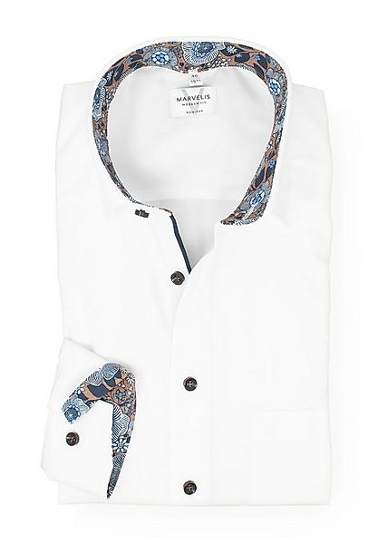 MARVELIS Businesshemd Modern Fit normale, leicht taillierte Schnittführung günstig online kaufen