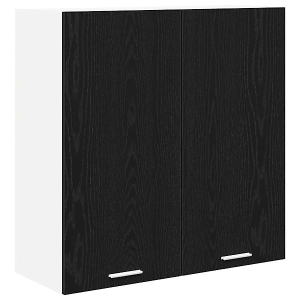 vidaXL Hängeschrank mit Tür Riga Schwarz Eichen-Optik 80 x 31 x 80 cm 88428 günstig online kaufen