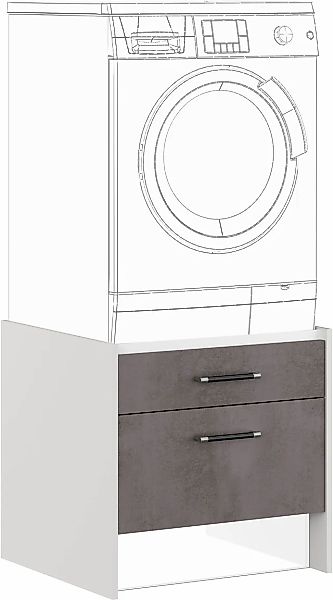 IMPULS KÜCHEN Waschmaschinenumbauschrank »"Prag", Breite/Höhe: 64/61,5 cm, günstig online kaufen