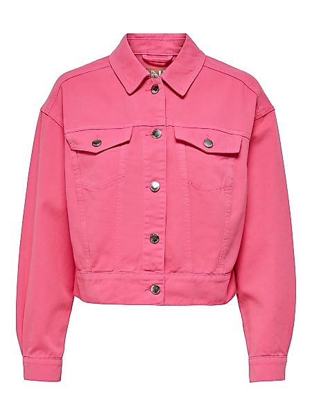 ONLY Onlmalibu Bunte Jeansjacke Damen Pink günstig online kaufen