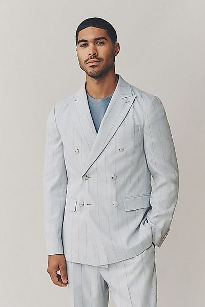 Next Sakko Doppelreihiges Anzugsakko mit breiten Streifen (1-tlg) günstig online kaufen