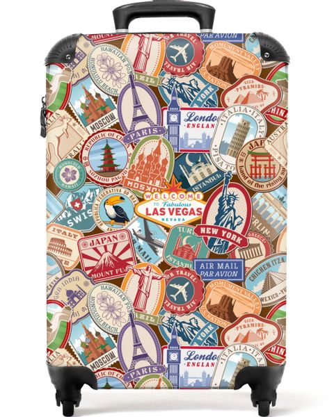 NoBoringSuitcases.com© Hartschalen-Trolley Reisen - Muster - günstig online kaufen