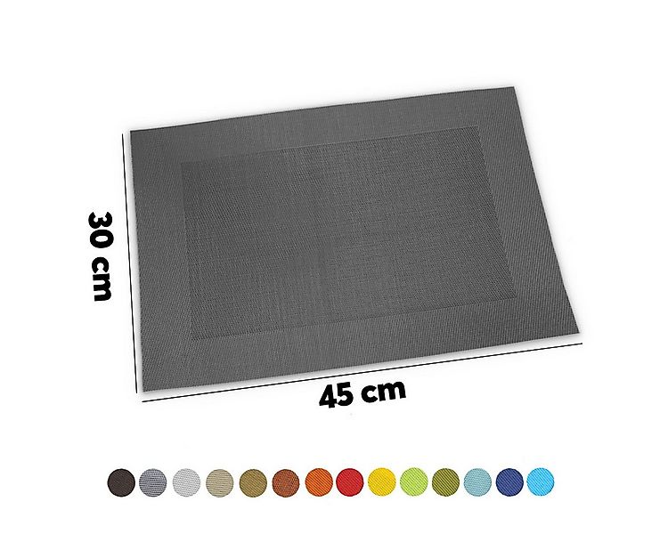 matches21 HOME & HOBBY Platzset Tischsets BORDA 8er Set Rot als Tischunters günstig online kaufen