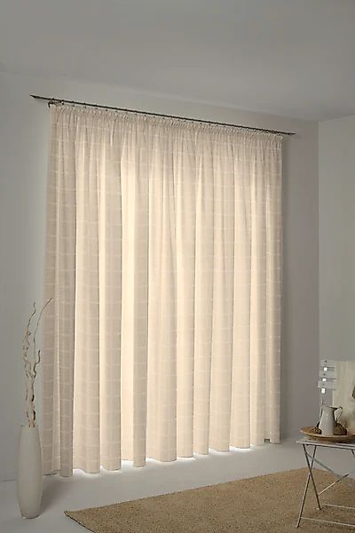 Wirth Vorhang »Toco-Karo« Kräuselband 1 Stk. tlg. günstig online kaufen