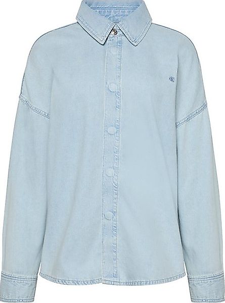 Calvin Klein Jeans Hemdbluse RLXD LNN DNM SHRT AR Mit Rundhalsausschnitt günstig online kaufen