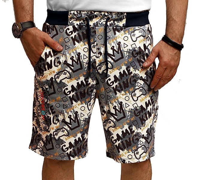 RMK Shorts Herren Short kurze Hose Sommer Bermuda mit Print Gamer Game Elas günstig online kaufen