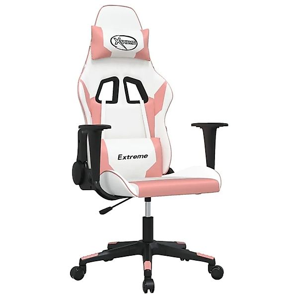 vidaXL Gaming-Stuhl Weiß und Rosa Kunstleder 3143696 günstig online kaufen