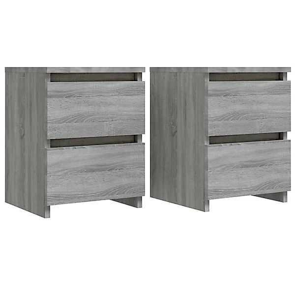 vidaXL Nachttische 2 Stk, Grau Sonoma 30 x 30 x 40 cm Holzwerkstoff 815330 günstig online kaufen