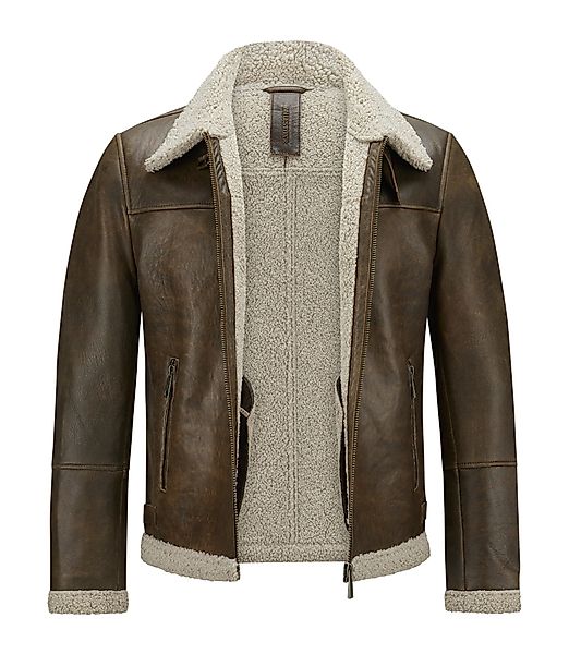 Milestone Lederjacke MSMario Bikerjacke aus genarbtem günstig online kaufen