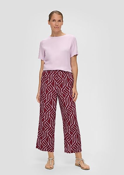 s.Oliver BLACK LABEL Stoffhose Fließende Culotte günstig online kaufen
